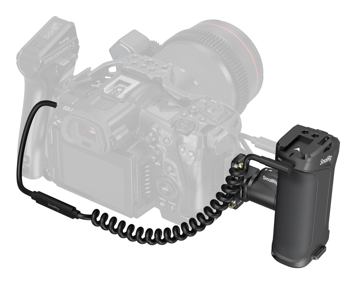 SmallRig 5235 Handgriff – mit REC-Trigger – für Canon EOS R3, R5, R5 Mark II und andere – Schwarz