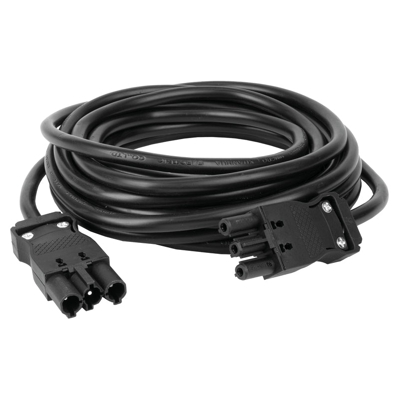 Steffen Verlängerungskabel GST18I3–GST18I3, 10 m, IP20, 1,5 mm², montiert – schwarz