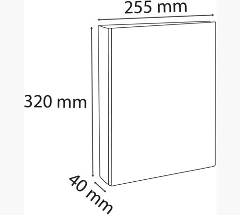 Exacompta Ringbuch – 2-Ring Ø 25 mm – für A4 – Rückenbreite 4 cm – mehrfarbig