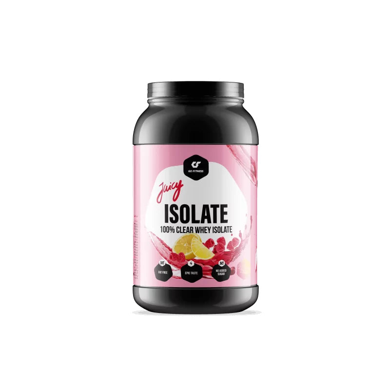 Go Fitness Whey Protein Isolat Himbeere, Zitrone – laktosefrei, ohne Zuckerzusatz – 900 g