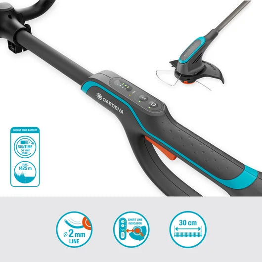 Gardena PowerCut 30/18V Akku-Trimmer – 18 V – Schnittbreite 30 cm – Solo – POWER FOR ALL