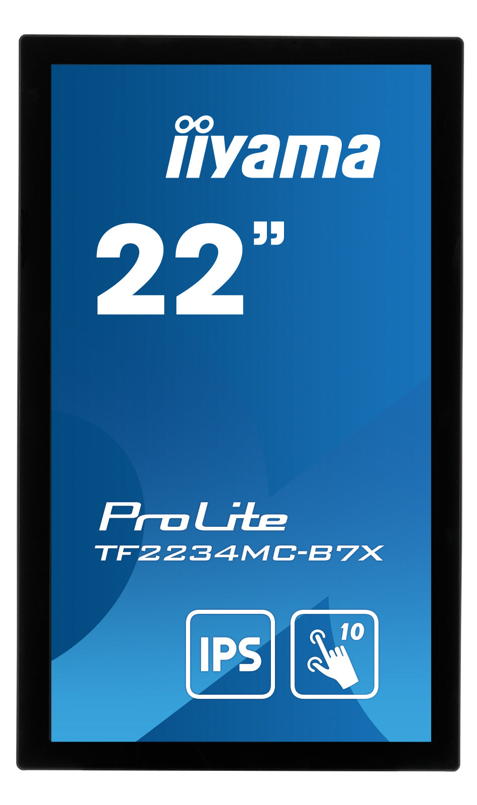 iiyama ProLite TF2234MC-B7X – Touch-Monitor 21,5" – 1920 × 1080 (Full HD), IPS, PCAP 10-Punkt, HDMI/DP/VGA