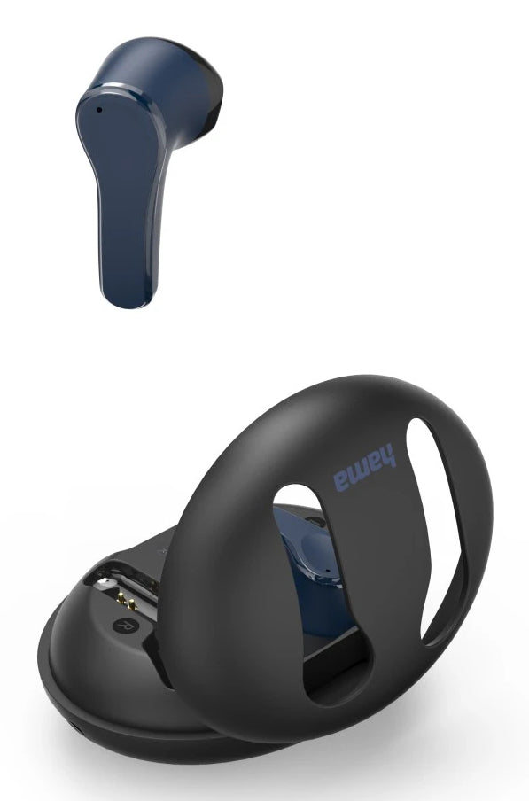 Hama Spirit Unchained TWS In-Ear – ANC, Qi-Ladecase, Schwarz/Blau, BT 5.3