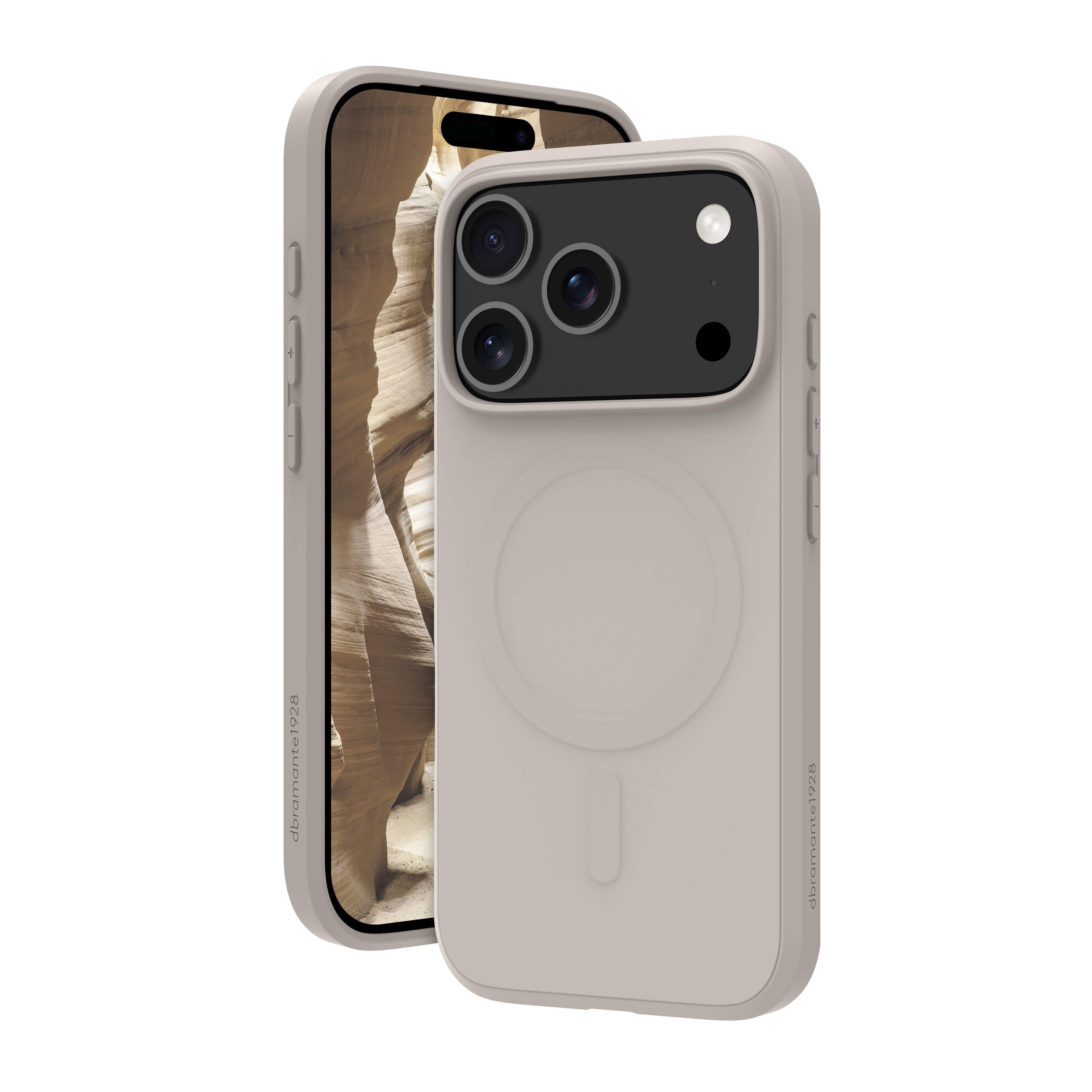 dbramante1928 Greenland Pro MS Backcover – für Apple iPhone 17 Pro, Kunststoff, Beige