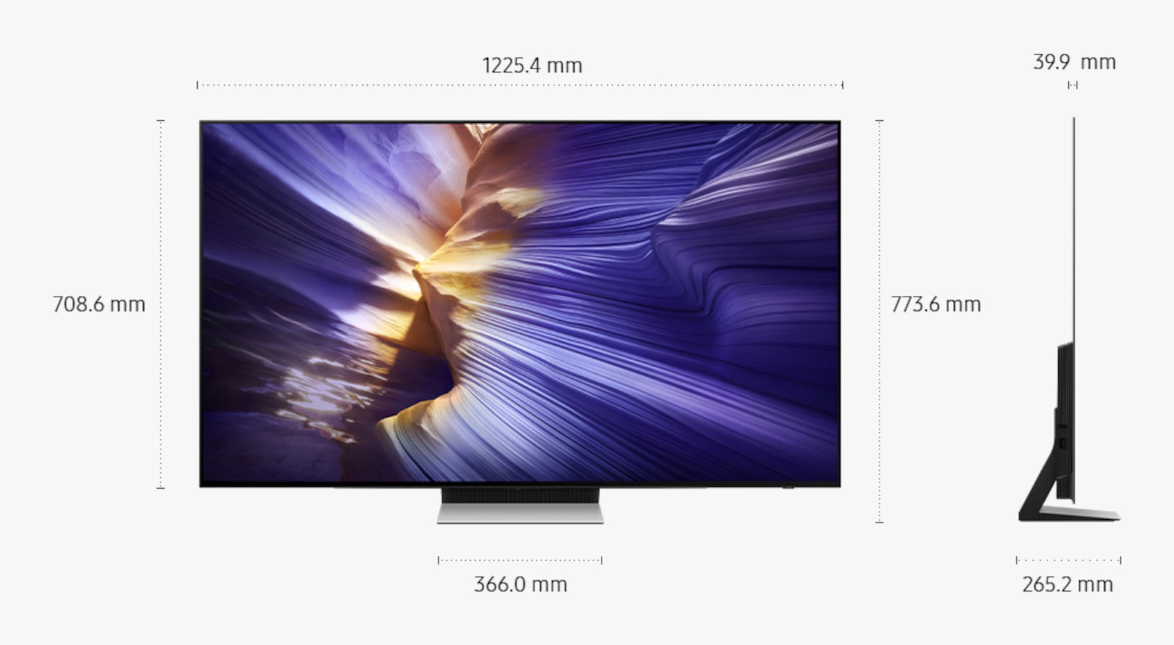 Samsung S90F (QE55S90FAE) – 55" TV – 4K UHD – OLED – Tizen – 100 Hz – HDR10+