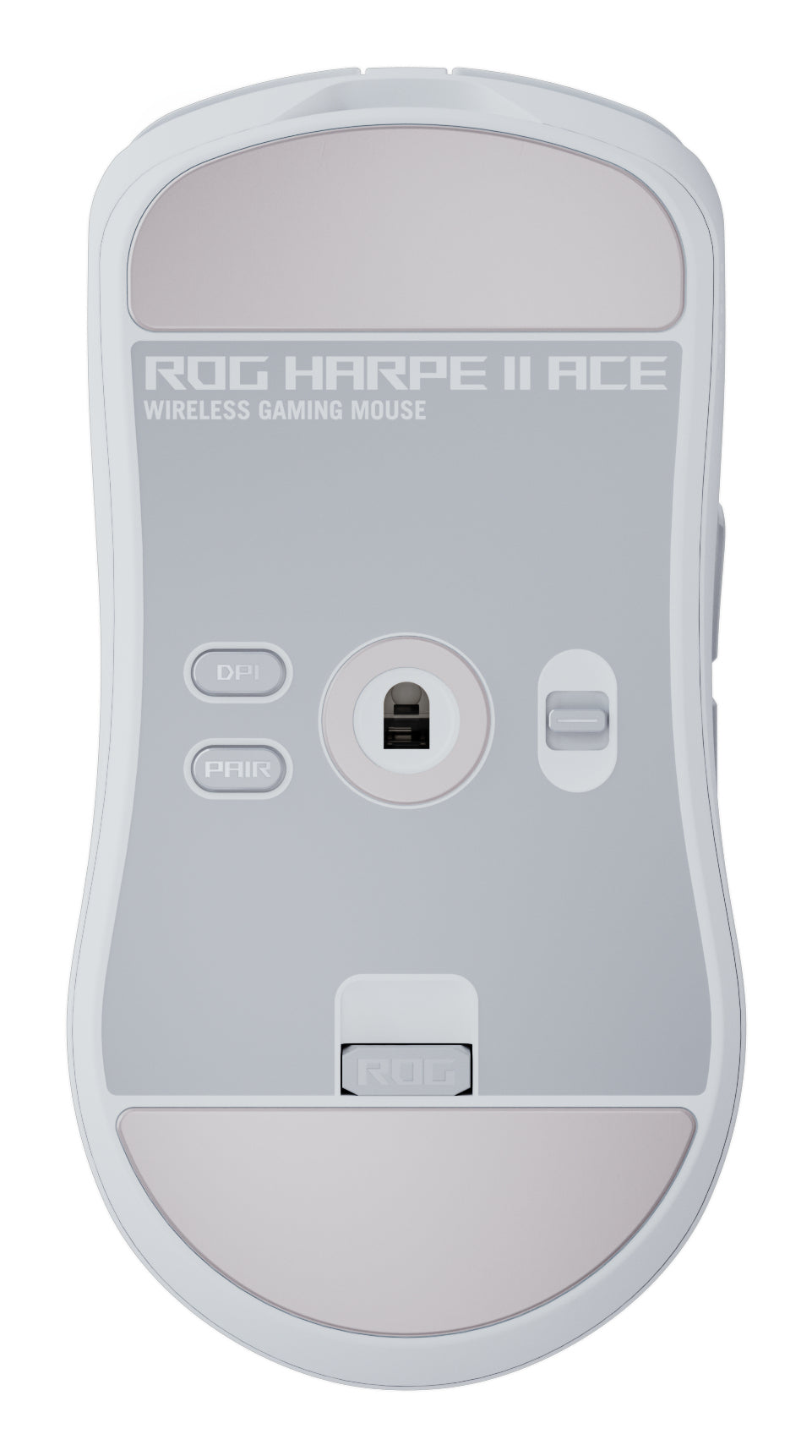 ASUS ROG Harpe II Ace – Gaming-Maus – Kabellos (Bluetooth/2,4 GHz), 42000 DPI, RGB-Beleuchtung, rechts, Weiss