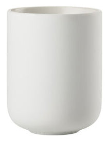 Zone Denmark Zahnbürstenhalter Sensu – Steingut, 7,4×7,4×9,5 cm, Weiss