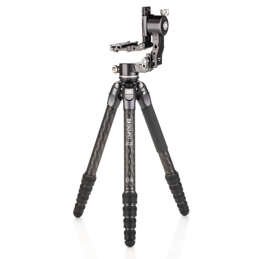 Benro TTOR35CLVGH2F Dreibeinstativ – bis 155,5 cm, Traglast 15 kg, Carbon – für Smartphone/Digitalkamera