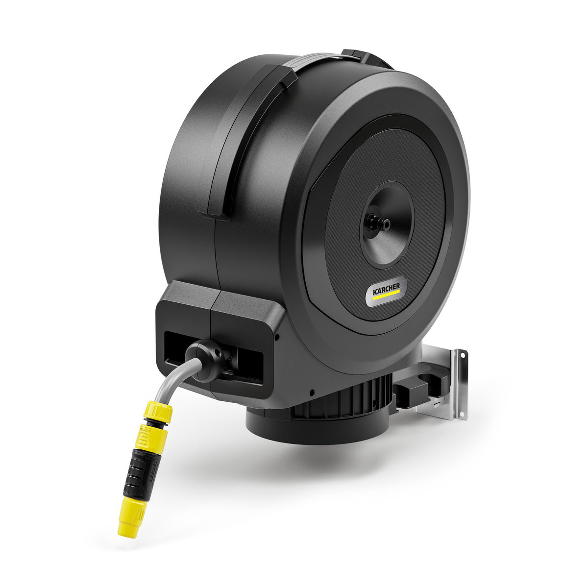 Kärcher HBX 4.20 Automatische Schlauchbox 20 m – mit Automatik, wandmontierbar, schwarz