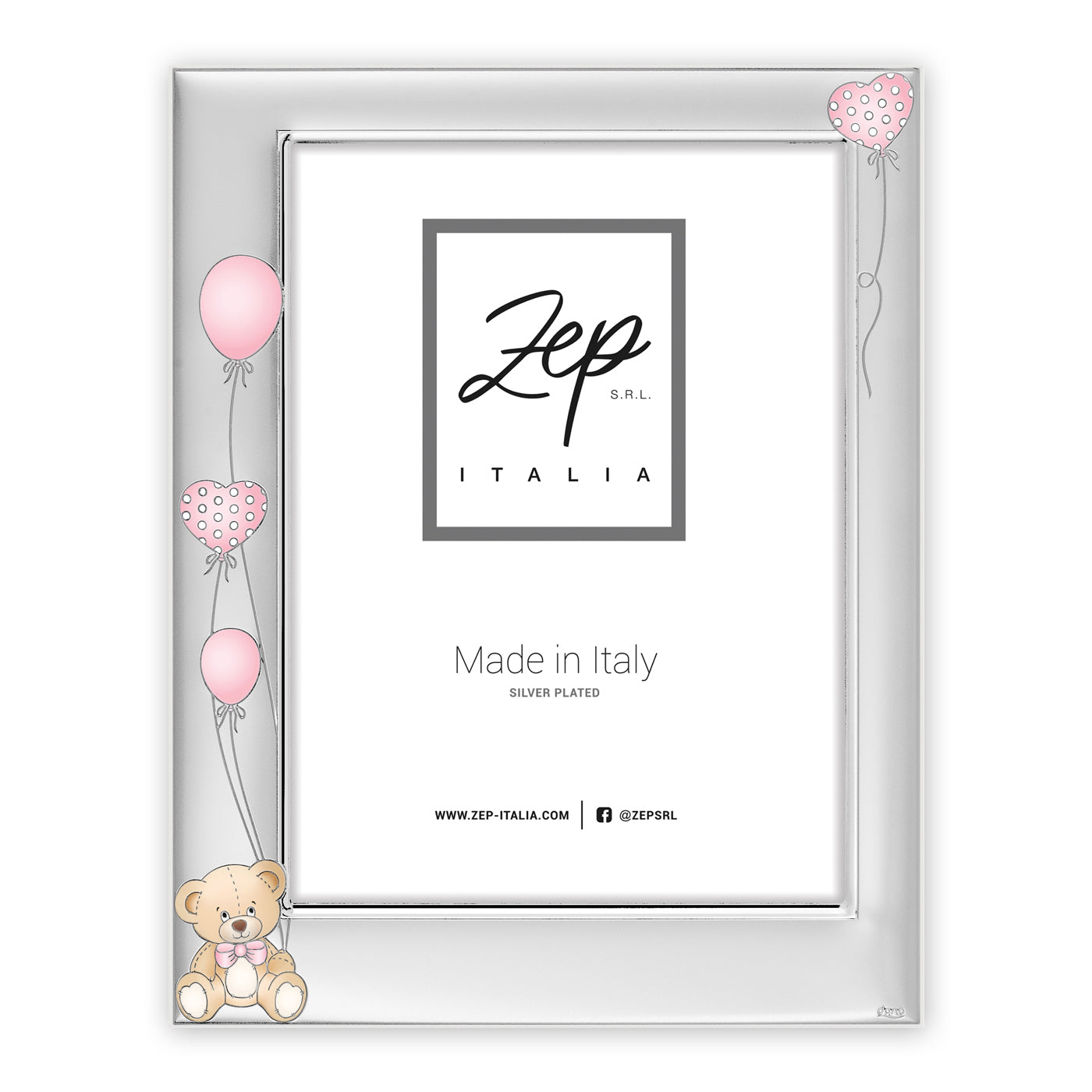 ZEP Bilderrahmen – für 10 × 15 cm – Metall & Holz, Rosa