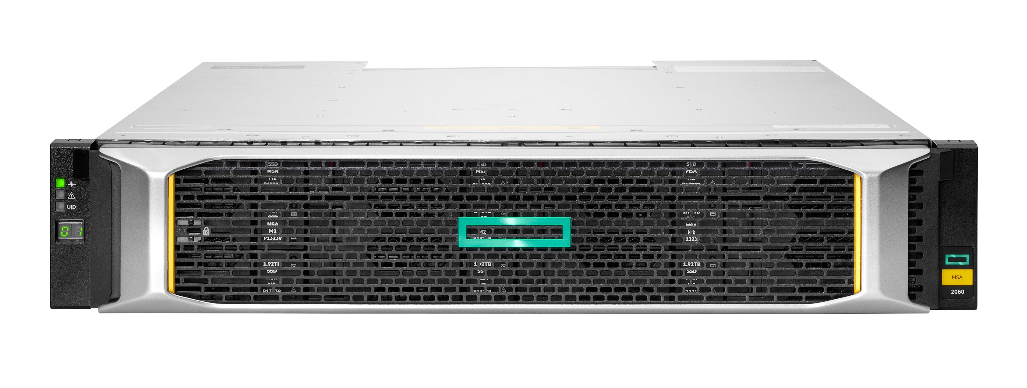 HPE MSA 2060 – 12-Bay Rack 2U SAN – 2×16Gb FC, 8 Ports – für 3,5" LFF HDD/SSD