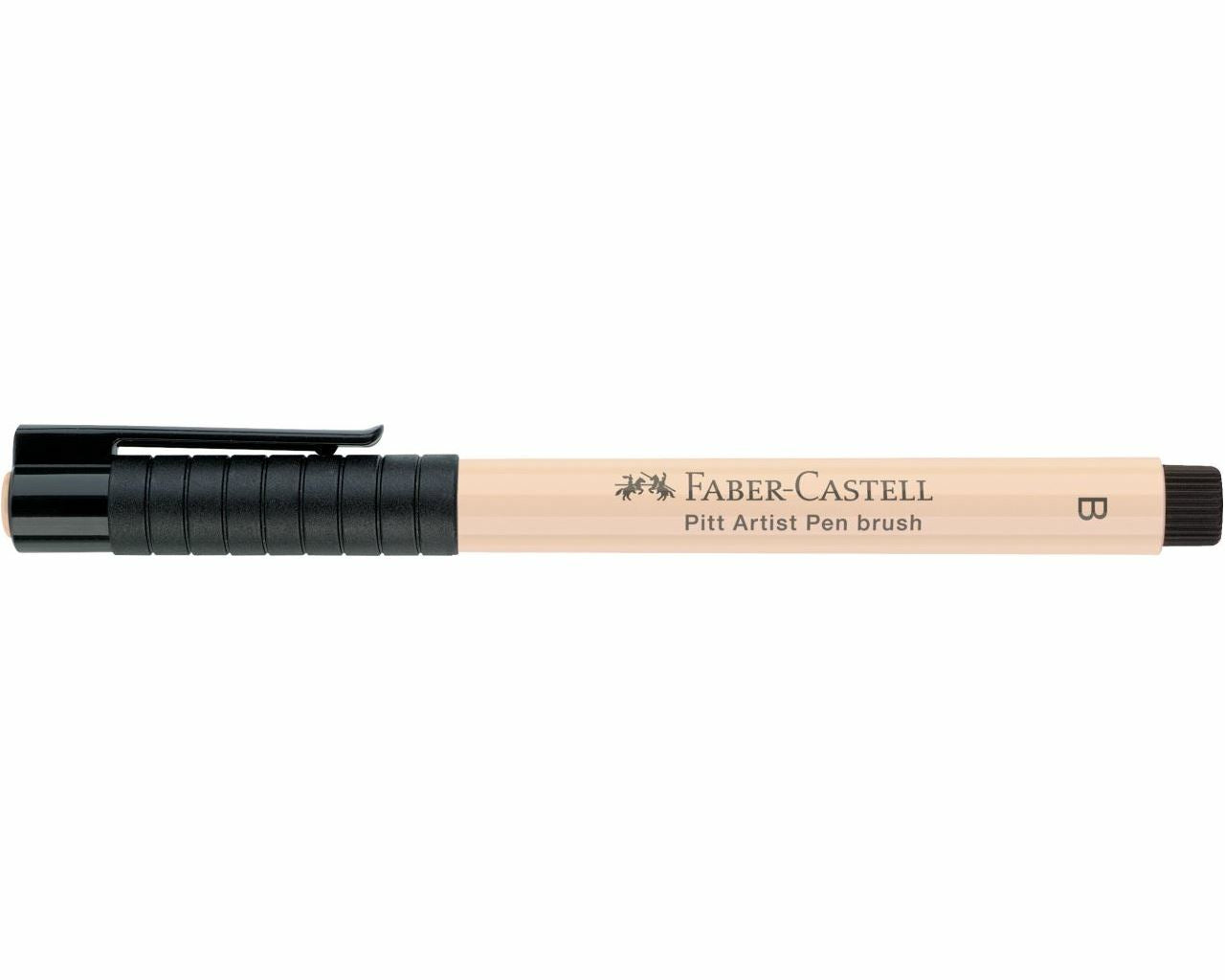 Faber-Castell Pitt Artist Brush Pen – Pinselspitze, 2,5 mm, pigmentiert, wasserfest, Aprikose
