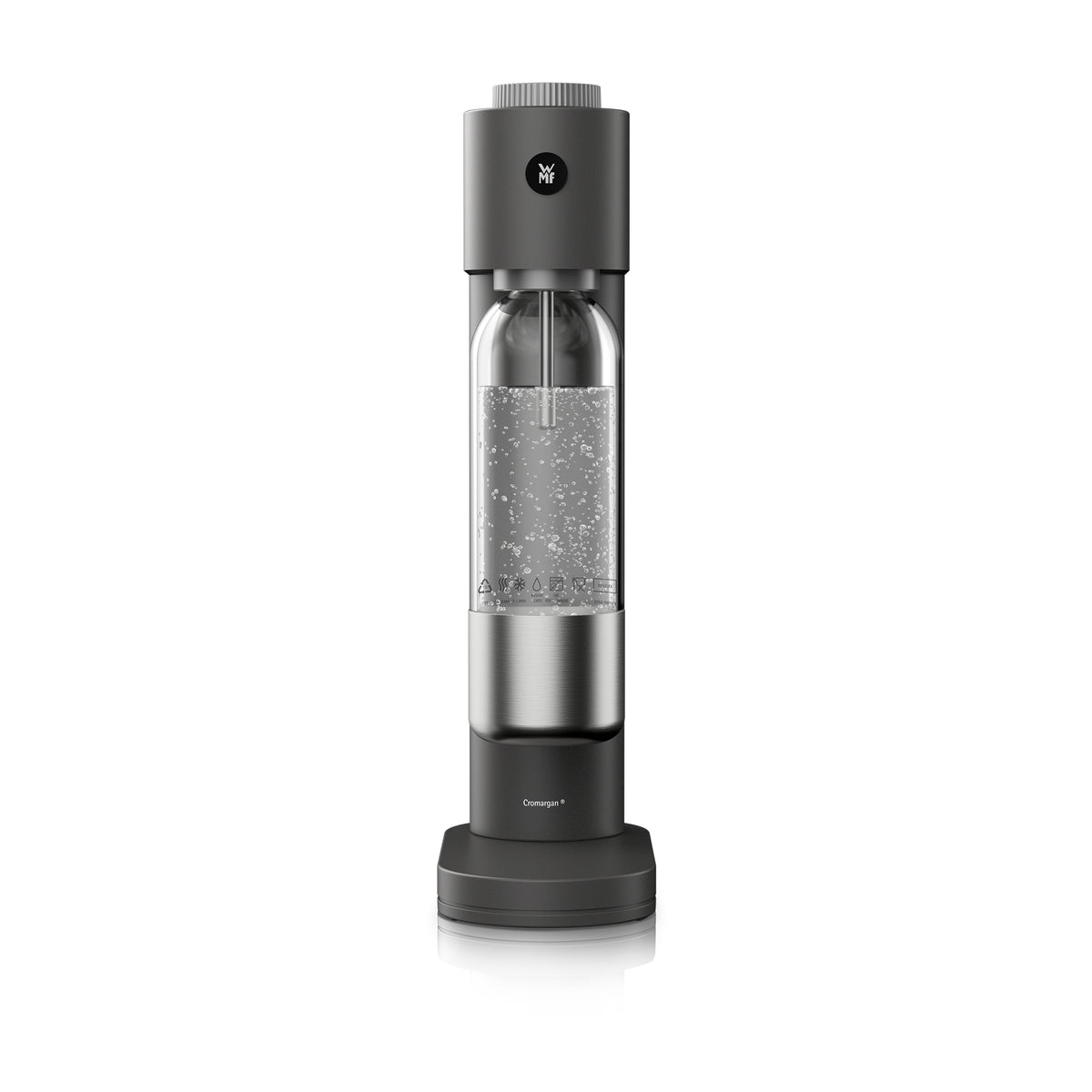 WMF Wassersprudler Element One – Edelstahl, Kunststoff, Grau