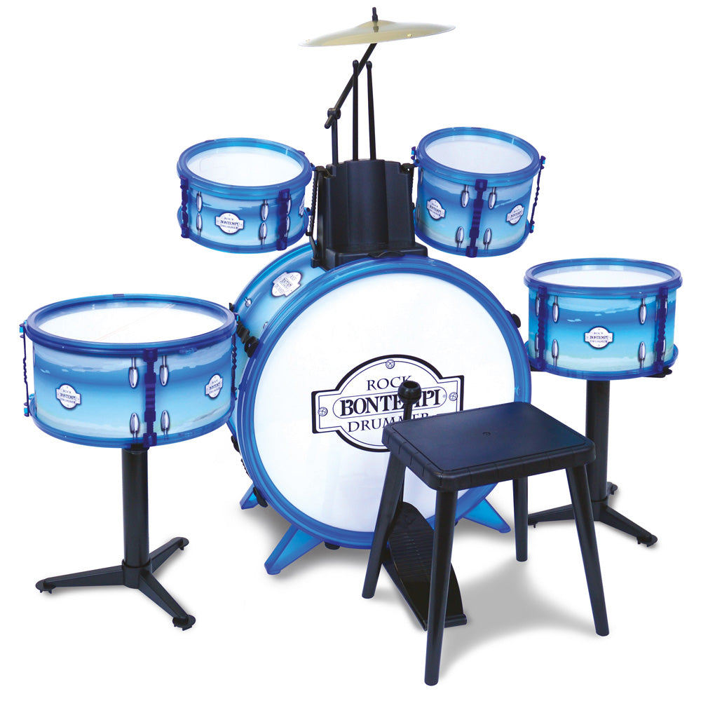 Bontempi Schlagzeug-Set – 6-teilig – 65 × 68 × 85 cm – ab 3 Jahren – Kunststoff, mehrfarbig