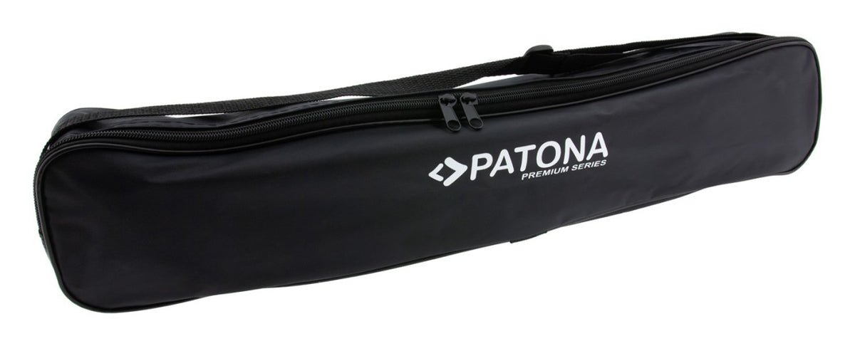PATONA GEZI DV EASY 140 Stativ – 165,5 cm max., Traglast 5 kg, Kugelkopf, Tasche, 1/4" – Schwarz
