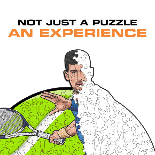 Iconic Puzzles Novak Djokovic - Tennis - Logikspiel, ab 10 Jahren, 180 Min