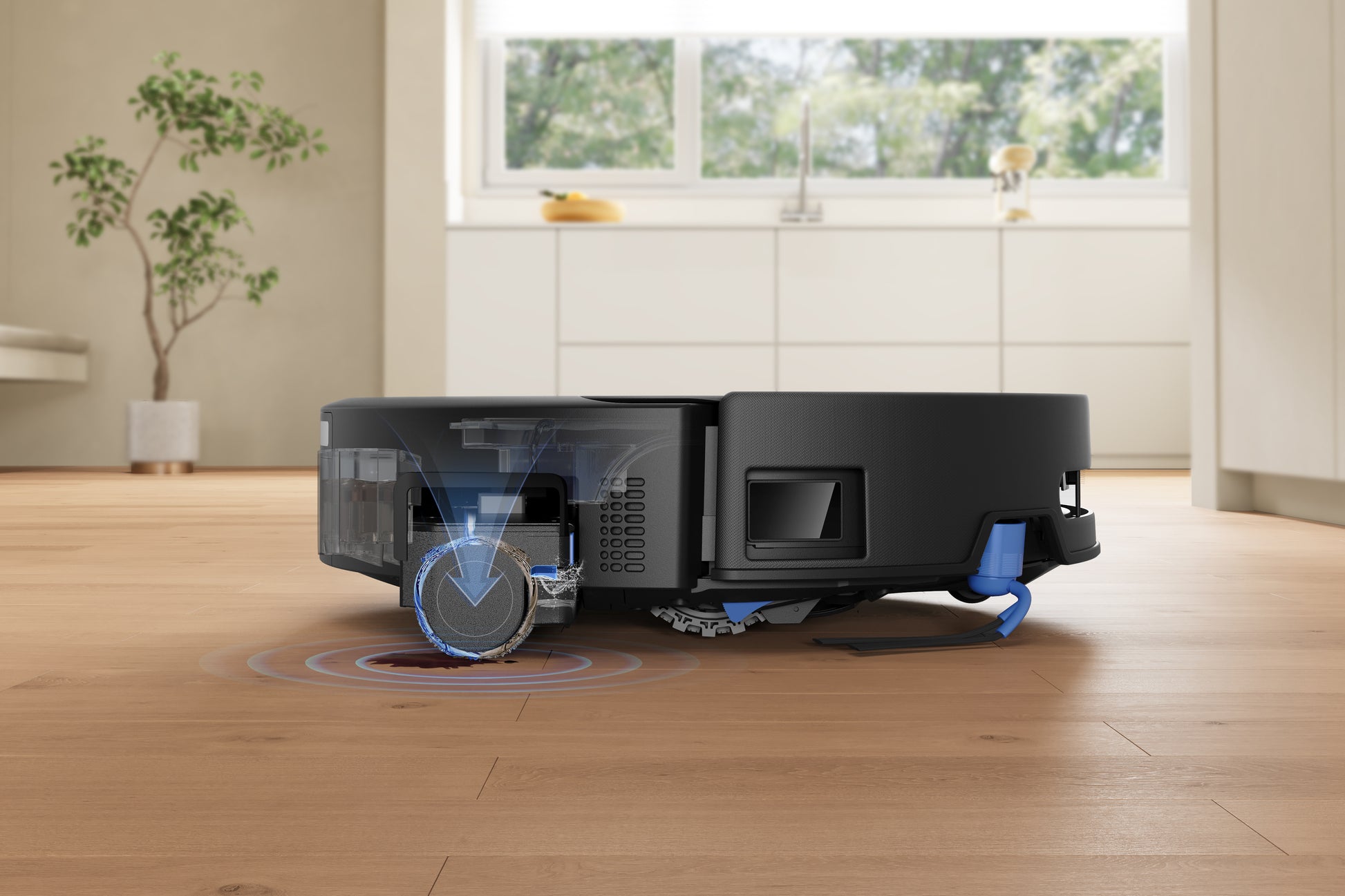 Ecovacs Saugroboter DEEBOT T90 PRO OMNI, mit Absaugstation, mit Wischfunktion – 30000 Pa, 350 min, Höhe 98 mm