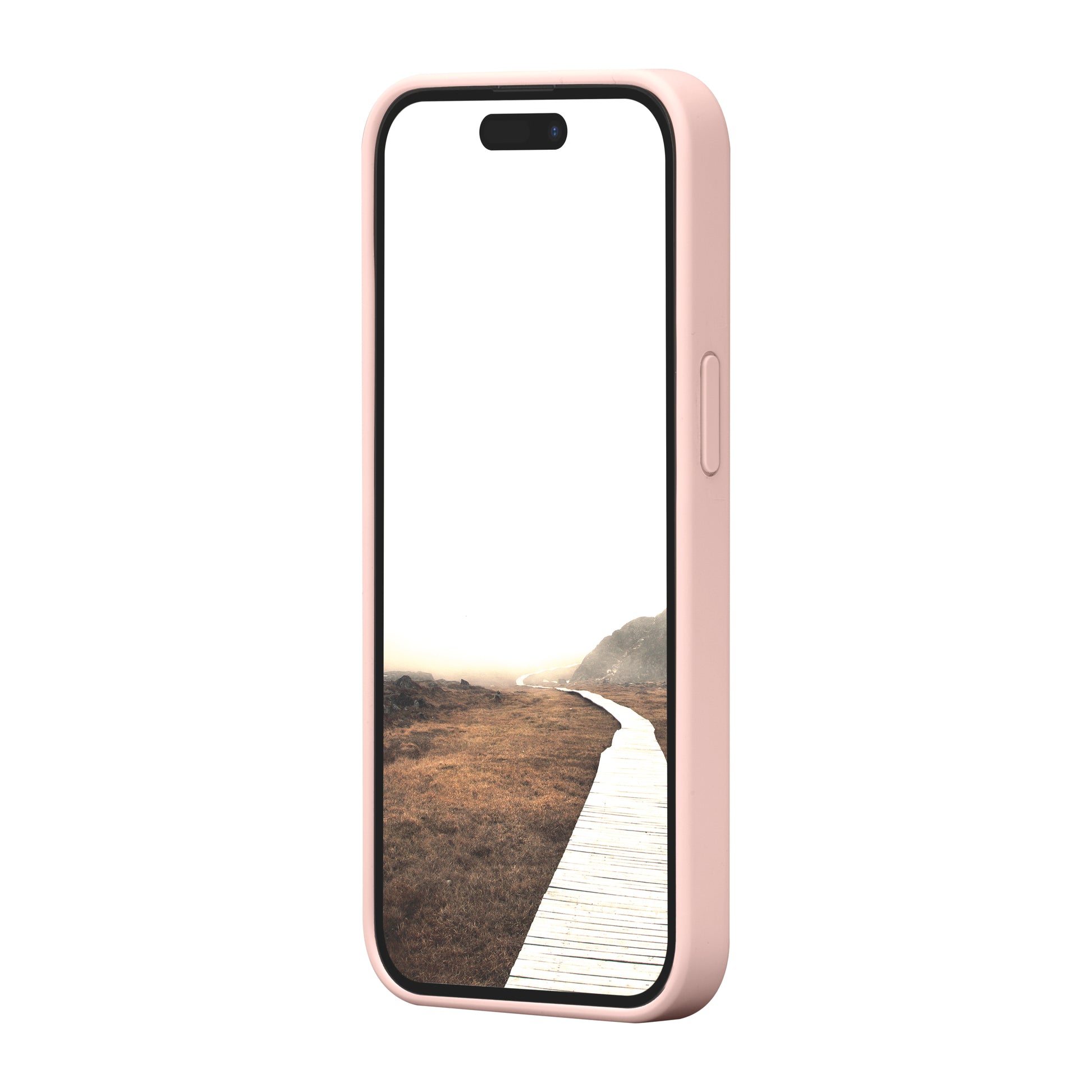 dbramante1928 Monaco MagSafe – Rückcover – für Apple iPhone 15 Pro, MagSafe, Pink Sand