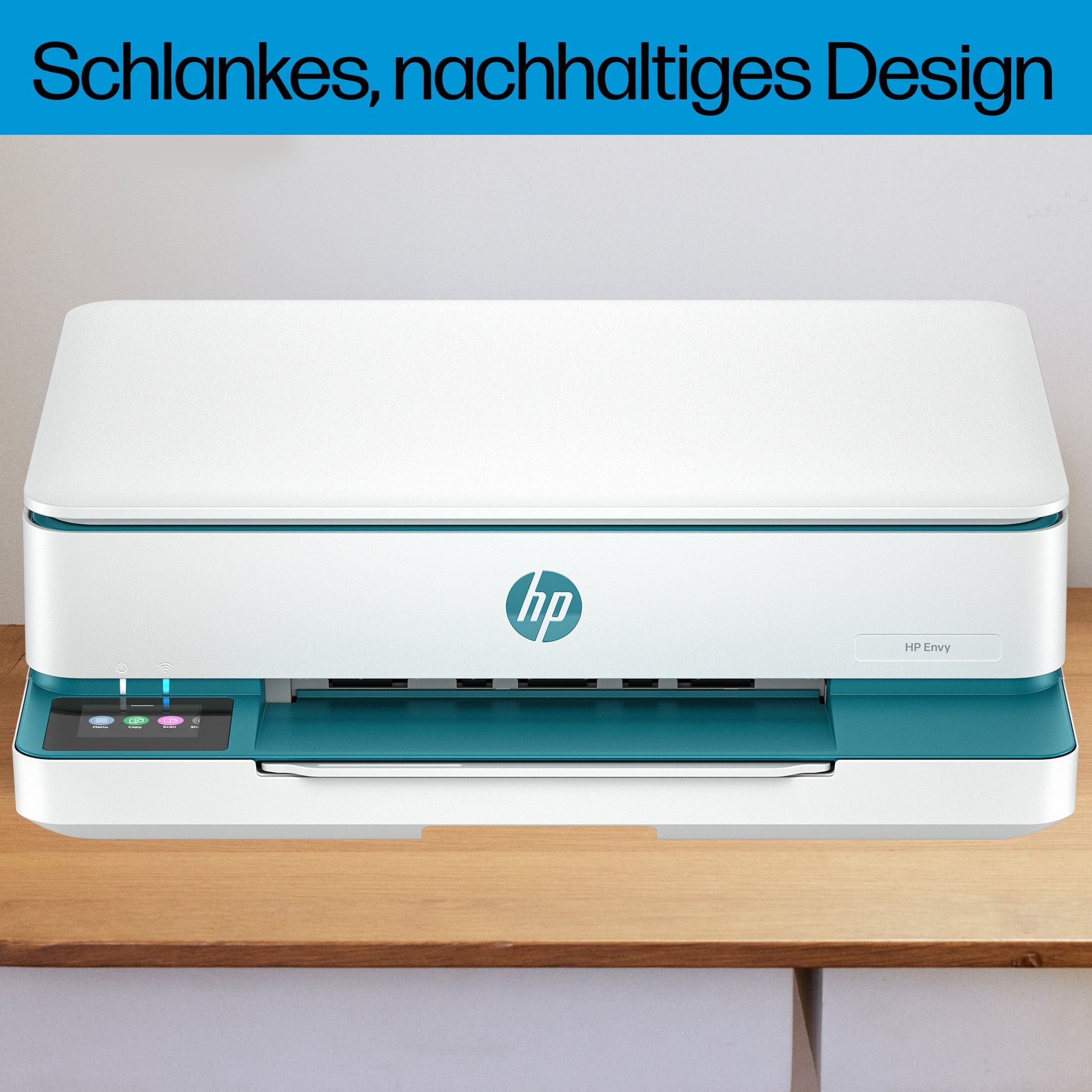 HP Envy 6122E Wireless – Farbtintenstrahl-Multifunktionsdrucker, A4, 3-in-1, Duplex, WLAN, AirPrint, Mopria