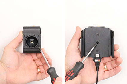 Brodit Active Halter – Auto-Ladegerät – Schraubbefestigung – für Apple iPhone 15 Pro Max, Apple iPhone 15 Plus