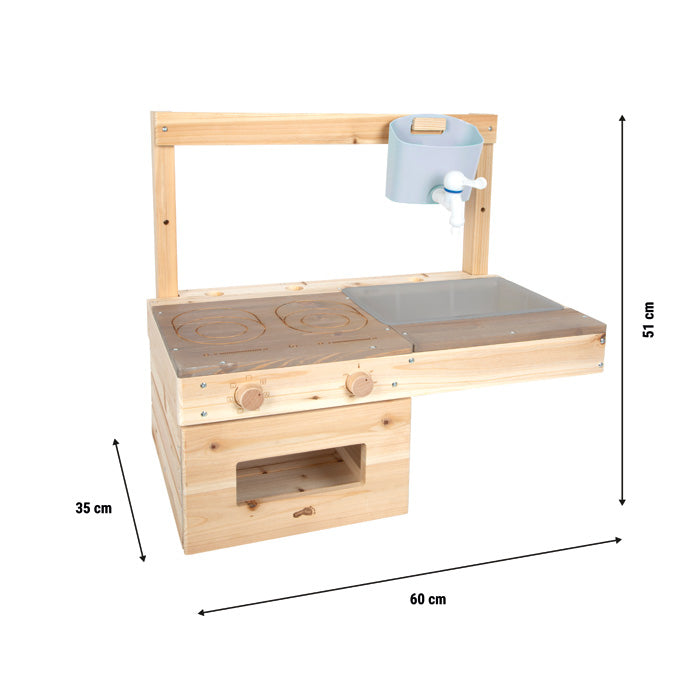 Small foot Spielküche zum Hängen – 60 × 52 × 35 cm – ab 3 J. – Kunststoff/Holz