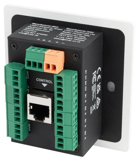 Lindy Bedienpanel 32306 – 6 Tasten, Drehregler, PoE, USB-C, Weiss