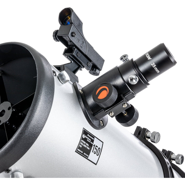 Celestron SSE 150mm Tabletop Dobson – Spiegelteleskop, 150 mm Öffnung, 750 mm Brennweite, f/5, Schwarz/Silber