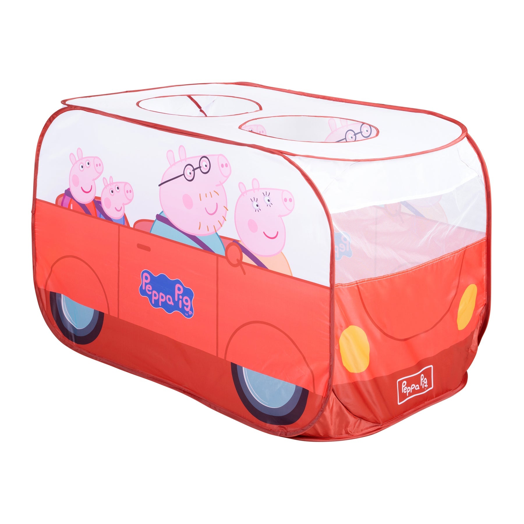 roba Pop-up Spielzelt Bus – Peppa Pig – 120 × 75 × 75 cm – ab 2 Jahren – Polyester – mehrfarbig – 1 Stück