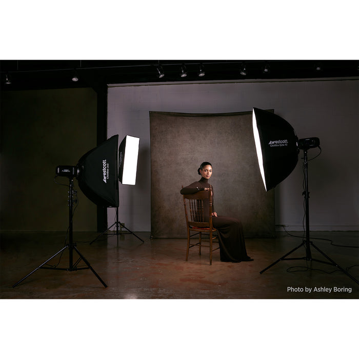 Westcott ClickBox 1x3 Softbox – 914 × 394 × 305 mm, Nylon/Plastik – für Bowens-Mount – Schwarz