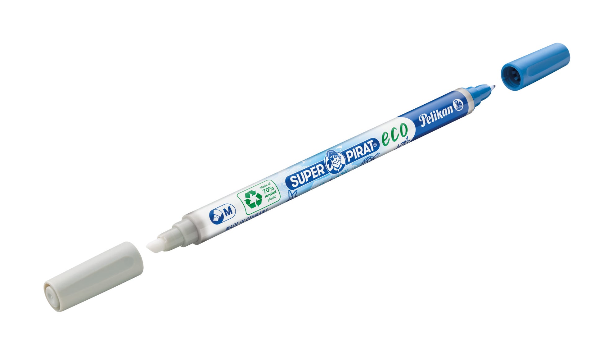 Pelikan Tintenlöscher Super Pirat eco 850M – Keil – Blau – Display 50 Stk.