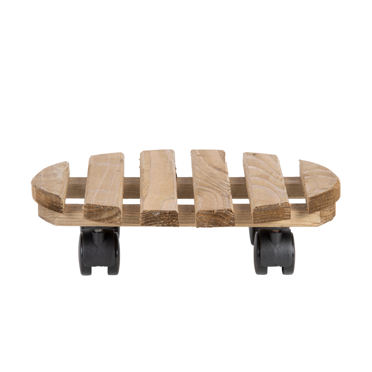 Esschert Design Rolluntersetzer Rund L – Kiefernholz/Polyamid/Polypropylen – Braun – Ø 287 × H 80 mm