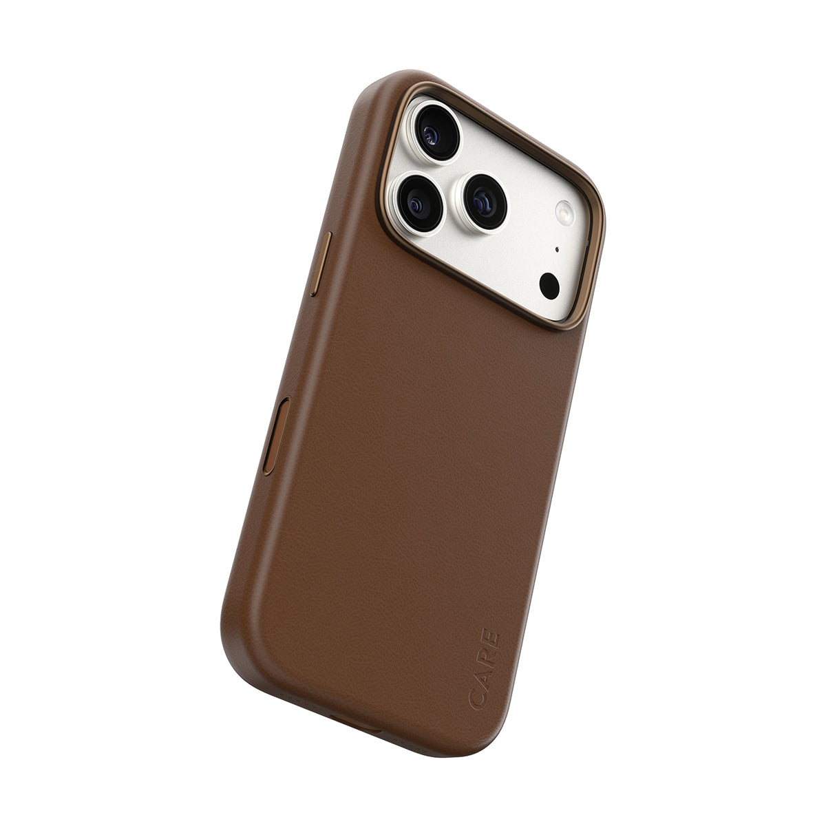PanzerGlass CARE Solo – Rückcover – für Apple iPhone 18 Pro / 17 Pro, PU, Braun, bis 2,4 m sturzsicher