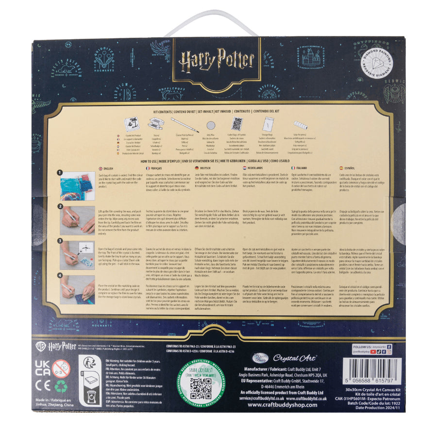 CRAFT Buddy Expecto Petronum – Diamond Painting Set – 30 × 30 cm – ab 8 Jahren