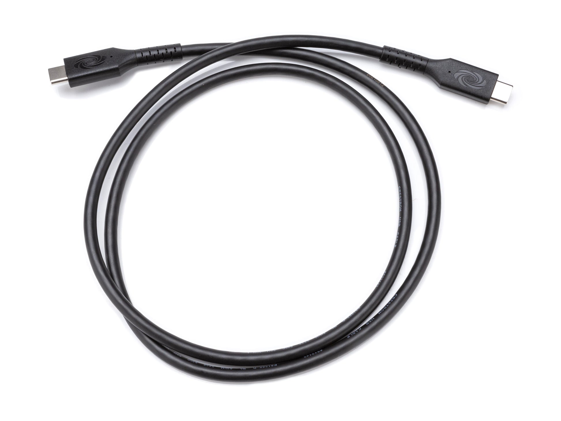 Crestron USB-C auf USB-C Kabel – USB 3.2 Gen 1 (5 Gbit/s) – 0,9 m – PD 100 W – USB-IF zertifiziert – Schwarz