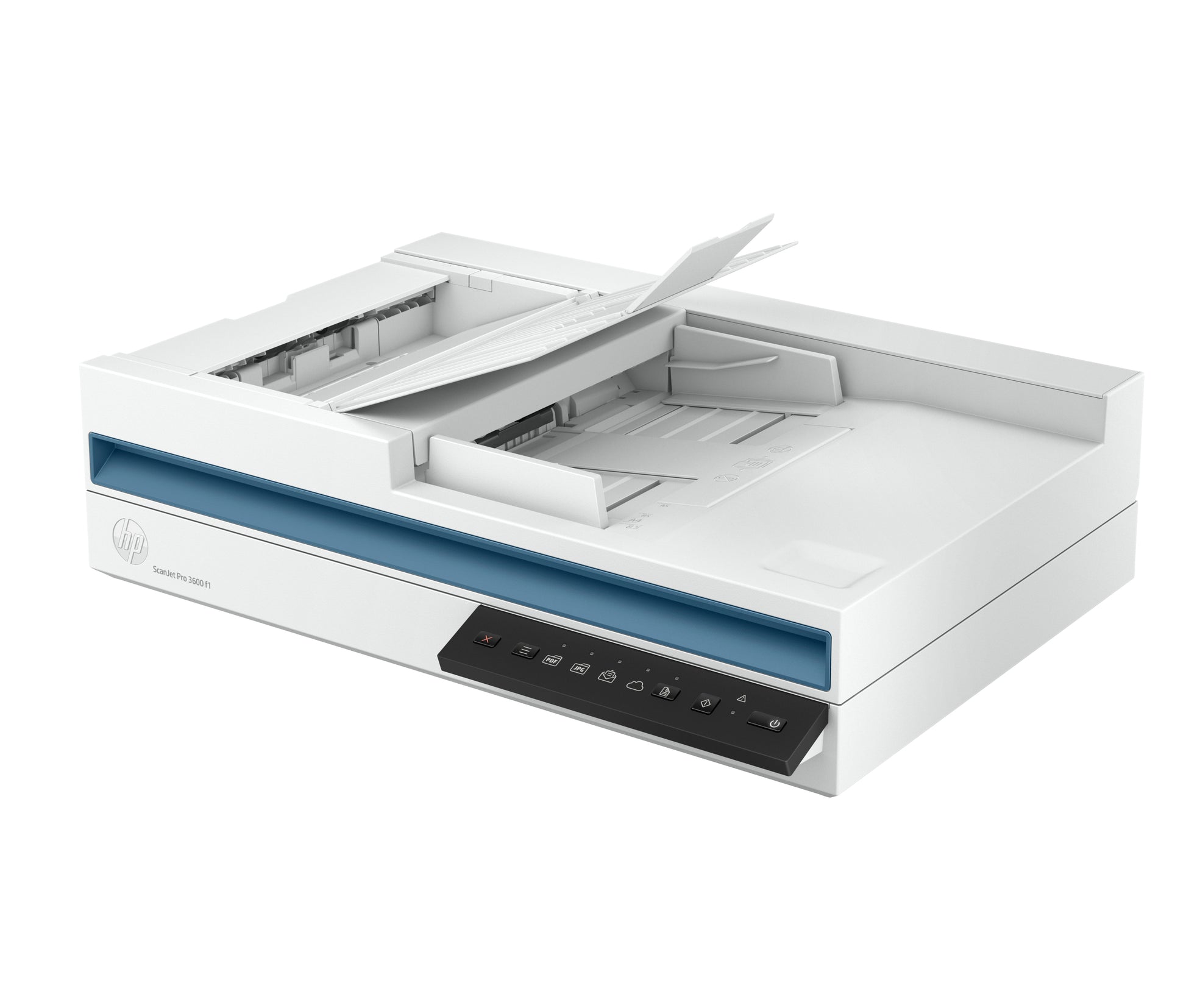 HP ScanJet Pro 3600 f1 – Flachbett + ADF, A4, Duplex, 30 Seiten pro Minute, ADF 60 Blatt, USB, 1'200 dpi