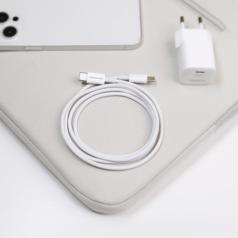 Vonmählen USB-Kabel, USB-C zu USB-C, 2 m, USB 2.0, Ladekabel