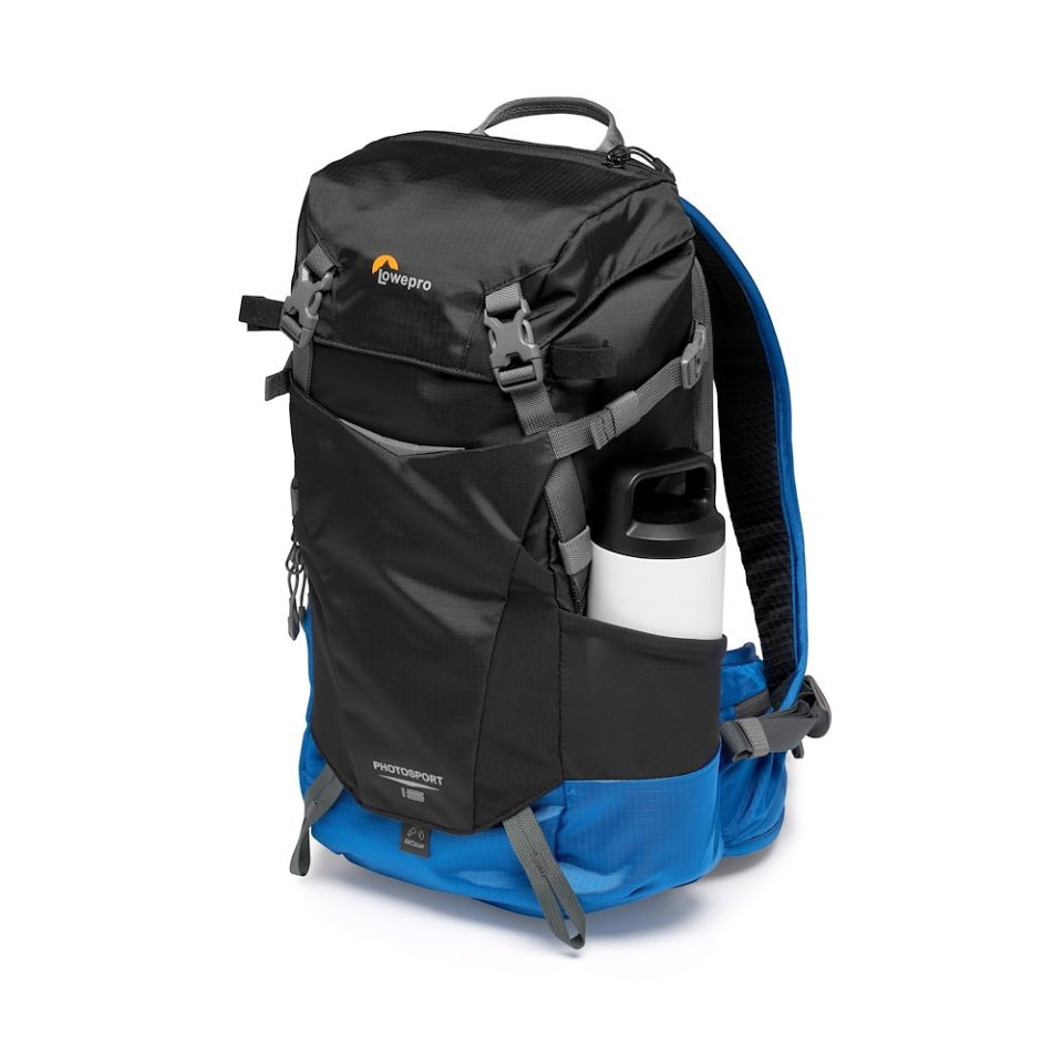 Lowepro PhotoSport BP 15L AW III Kamerarucksack – 15 l, herausnehmbares Kamerafach – Blau/Grau