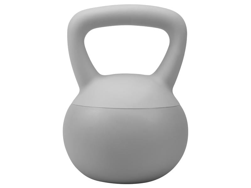 KOOR Kettlebell F00945, 12 kg, Ø 21,5 cm, 31 cm hoch – Sand/PVC