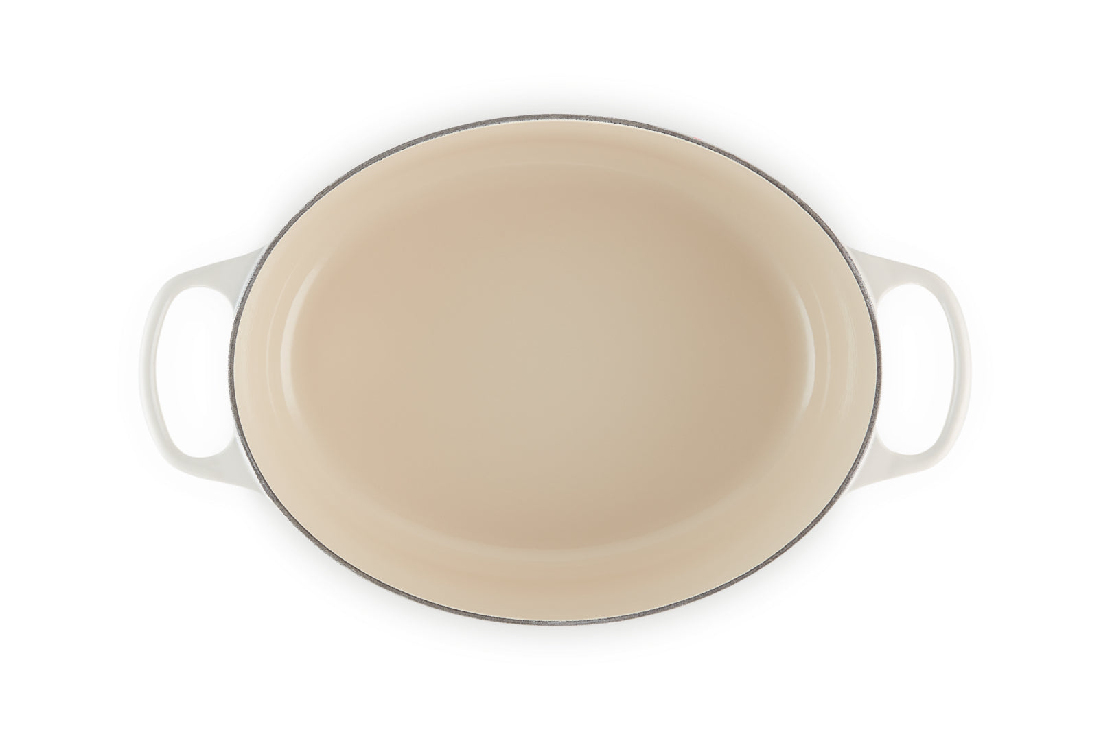 Le Creuset Kochtopf – 6,3 l, Ø 31 cm, Gusseisen, Emaille, für Induktion, Gas, Glaskeramik, Cremefarben