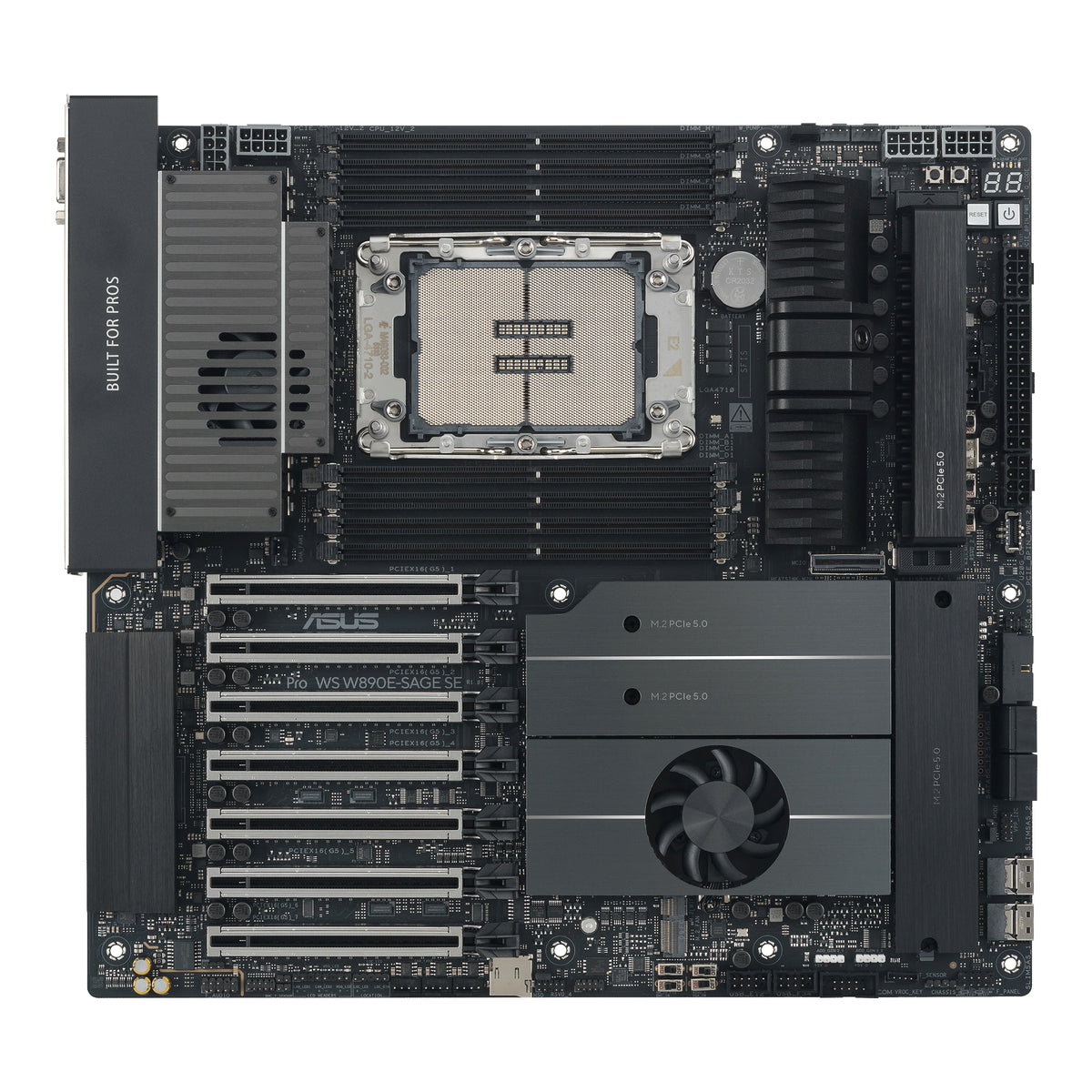 ASUS PRO WS W890E-SAGE SE – Mainboard – LGA 4710-2, Intel W890, EEB, DDR5, 8× DIMM