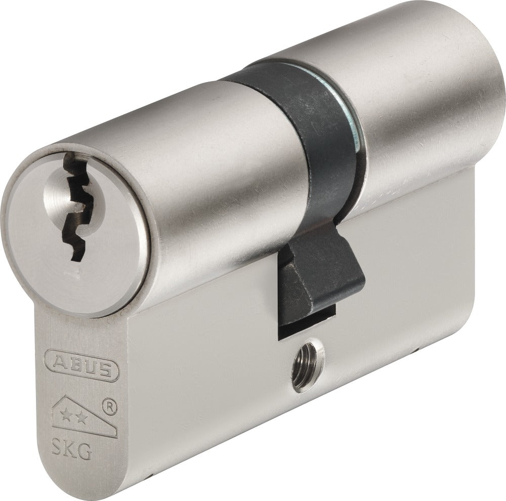 ABUS E60NP 10/30 vs. Türzylinder – Türe, Silber, 30×40×40 mm