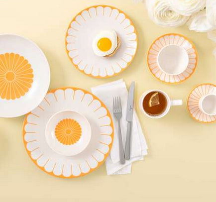 Villeroy & Boch Fleur Soleil Kaffeeuntertasse – Porzellan, Gelb