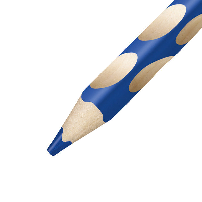 STABILO Easycolors Linkshänder Farbstift – Ultramarinblau, Dreikant, Ø 4,2 mm