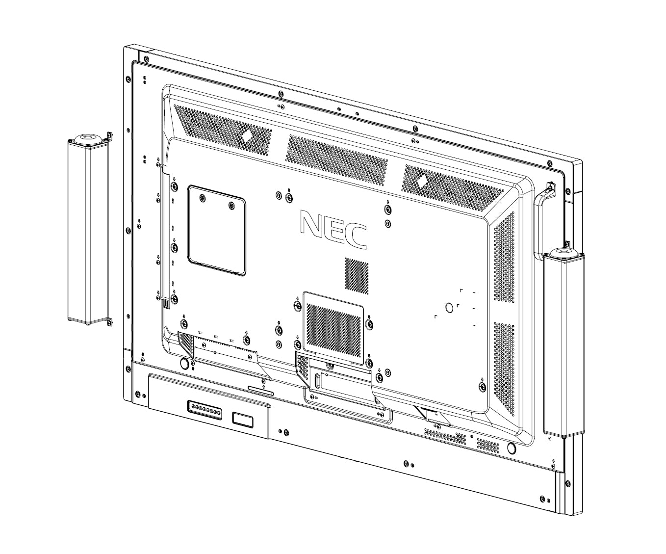 Sharp SP-RM3 – Breitbandtreiber – 8 Ω, 20 W – Schwarz