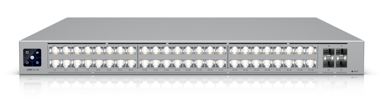 Ubiquiti UniFi Pro XG 48 – Managed Switch – 16×2.5G, 32×10G, 4×SFP28, L2/L3, 19" Rack, 1U
