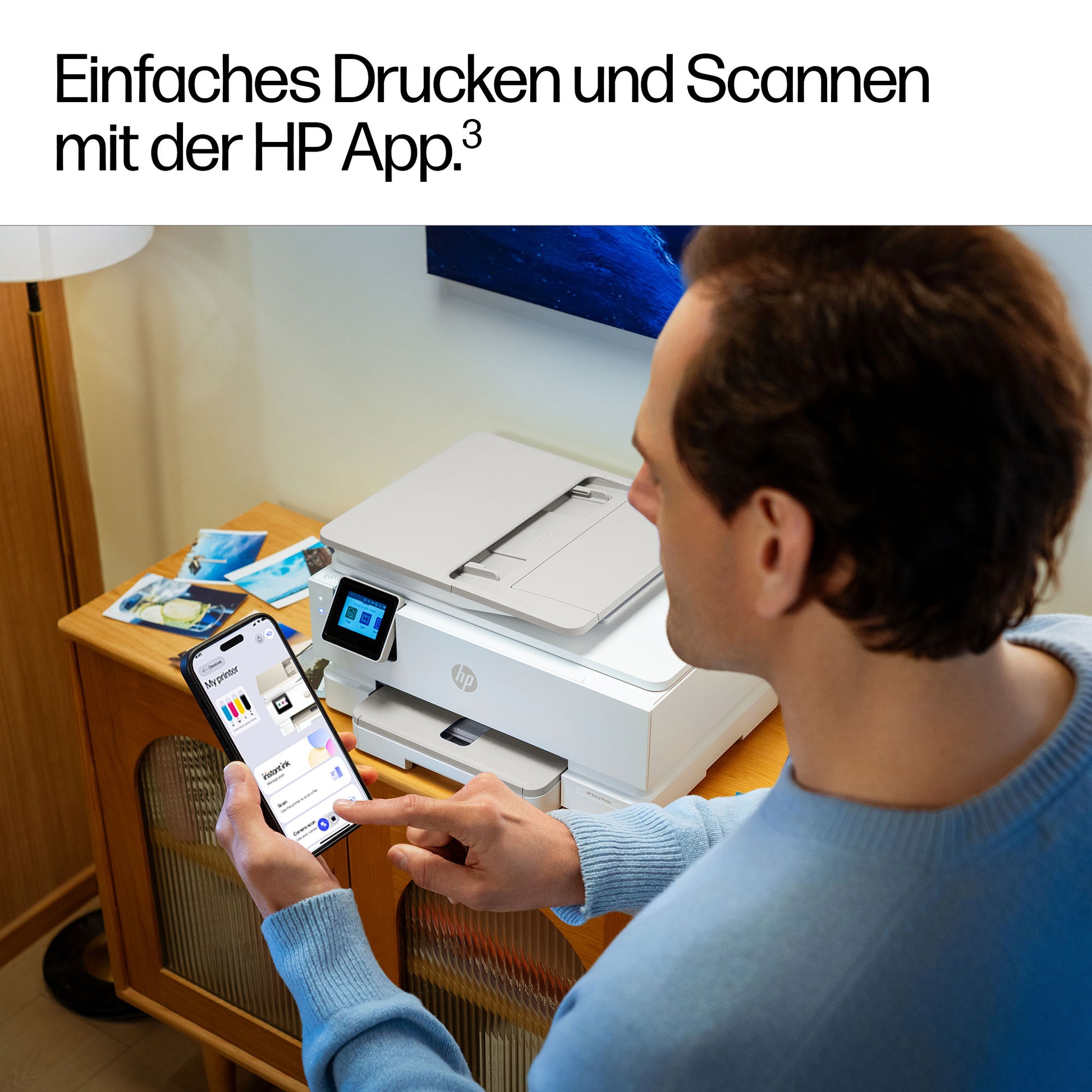 HP ENVY PHOTO 7934 ALL-IN-ONE – Farbtintenstrahl-Multifunktionsdrucker, A4, 3-in-1, Duplex, ADF, WLAN
