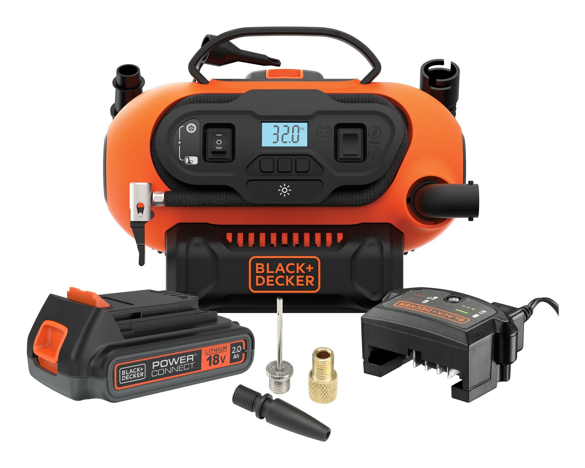 Black & Decker BDCINF18N Akku-Kompressor – 18 V – 11 bar, 160 l/min – Solo