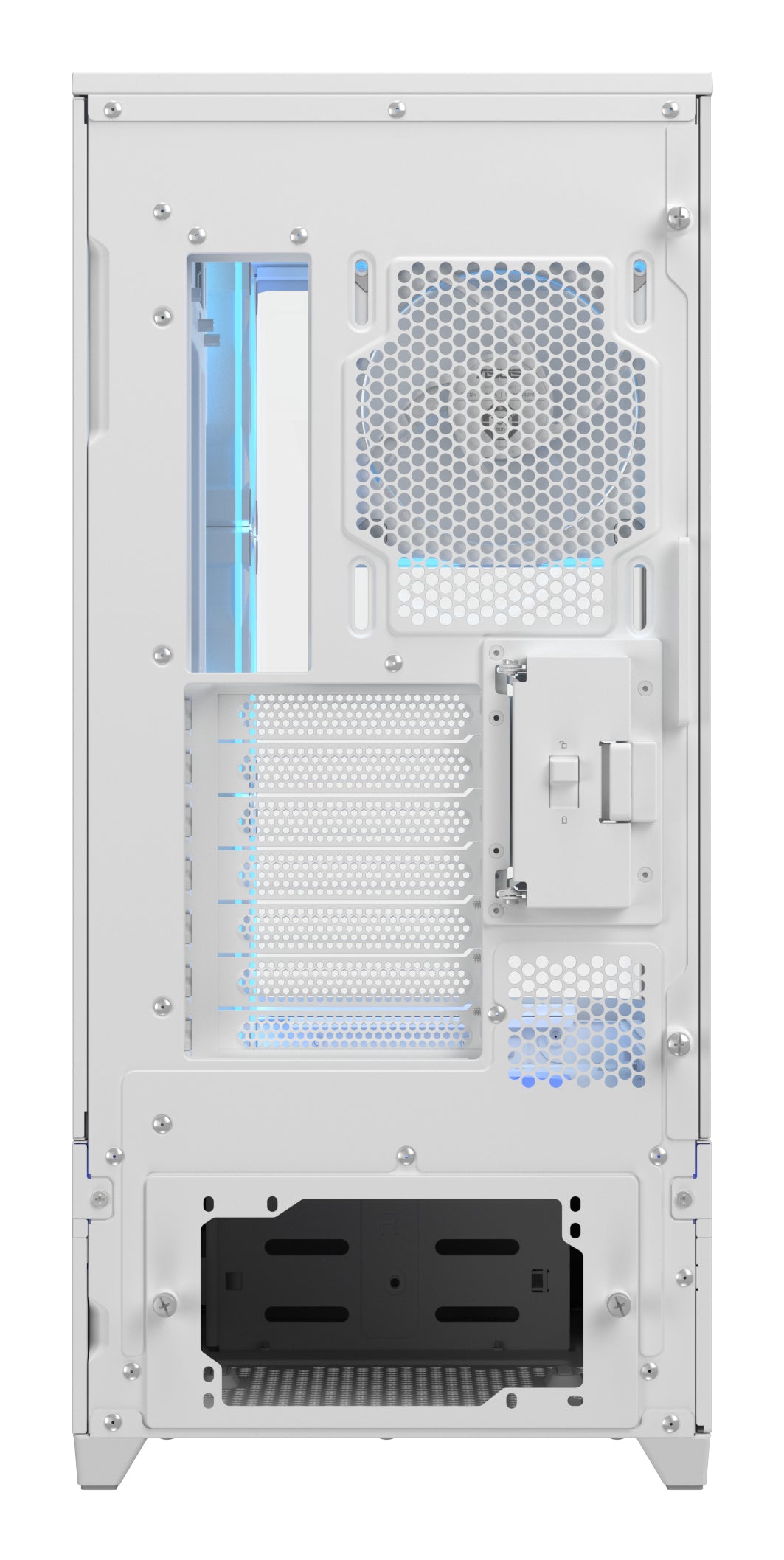 ASUS PRIME AP304 TG – PC-Gehäuse – Weiss, für Mini-ITX/ATX/micro-ATX, 3×120+1×120 mm, Seitenfenster, ARGB
