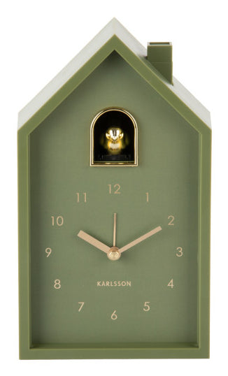 Karlsson Wanduhr Peeking Doggy – Ø 24,9 cm, Mausgrau, Kunststoff