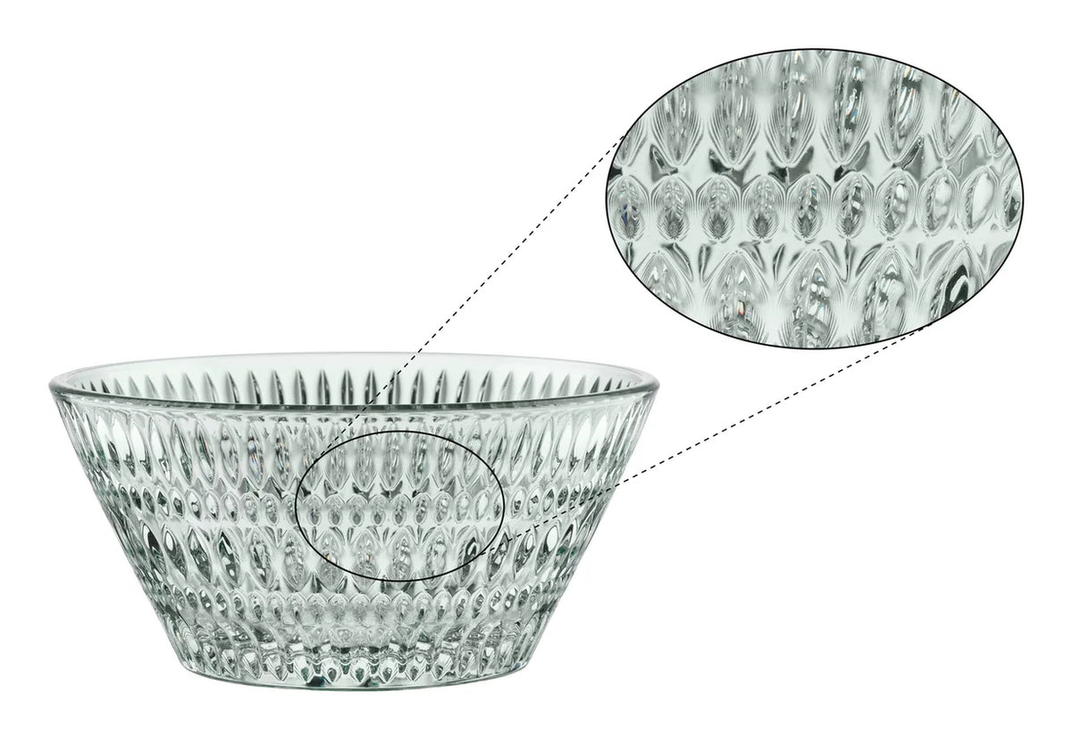 Nachtmann Schale Ethno – 750 ml, Ø 16,5 cm, Kristallglas, Transparent, spülmaschinenfest